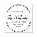 Search for change of address rubber stamps New home