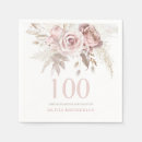 Search for 100th birthday napkins Pink