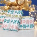 Search for forest christmas wrapping paper Pink