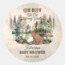 Search for rustic baby shower stickers We can bearly wait