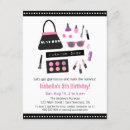 Search for fashion show party invitations Makeup