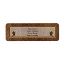 Search for leather return address labels Brown