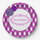Search for purple christmas plates Xmas