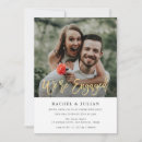 Search for gold foil engagement party invitations We're engaged