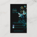 Search for dragonflies business cards Green