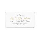 Search for black and gold address stickers Minimal