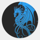 Search for dragon with wings stickers Black