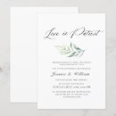 Search for love is patient invitations Greenery