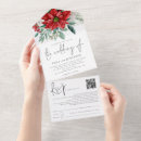 Search for poinsettia wedding invitations Modern