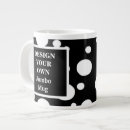 Search for black and white spots mugs Design