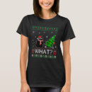 Search for black cat christmas tshirts Ugly