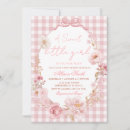 Search for gingham and pink invitations Coquette