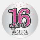Search for silver sparkle stickers Sweet 16