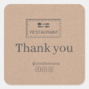 Search for restaurant supplies stickers Social media