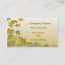 Search for autumn leaves business cards Floral