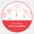 Search for food delivery stickers Red