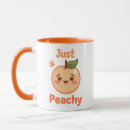 Search for funny peach mugs Fruit