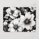 Search for black and white flowers postcards Modern