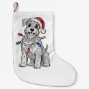 Search for miniature schnauzer christmas decor Santa