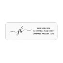 Search for initial name return address labels Chic