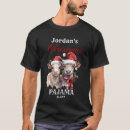Search for family christmas matching pajama tshirts Black
