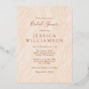 Search for peach and gold bridal shower invitations Elegant