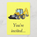 Search for backhoe invitations Party