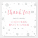 Search for winter wonderland baby shower stickers Thank you