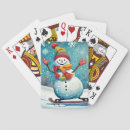 Search for snowman playing cards Whimsical