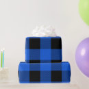 Search for blue buffalo plaid wrapping paper Vintage