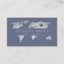 Search for map business cards Travel agent