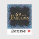 Search for sixty nine stickers Happy birthday