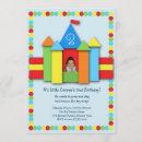 Search for bouncy castle party invitations Colourful