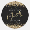 Search for gold and black thank you stickers Classy