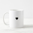 Search for black heart mugs Minimalist