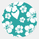 Search for hawaiian pattern stickers Blue
