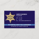 Search for sheriff business cards Thin blue line