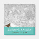 Search for love birds save the dates Blue