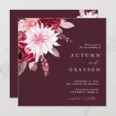 Search for burgundy flowers geometric wedding invitations Botanical boho garden roses