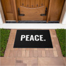Search for peace sign doormats Protest