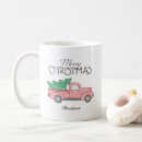Search for green truck mugs Merry christmas