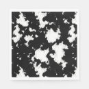 Search for black and white cow napkins Western