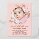 Search for pretty 1st birthday invitations Blush pink