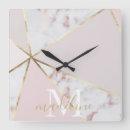 Search for pink marble clocks Blush