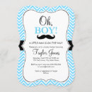 Search for black baby boy shower invitations Moustache