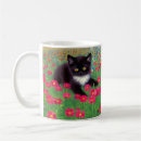 Search for cute cat illustration mugs Black and white cat