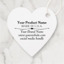 Search for heart shaped hang tags Small business