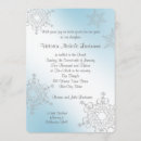 Search for ice blue and silver invitations Snowflakes