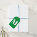 Search for monogram gift tags Green