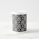 Search for black and white damask mugs Pattern